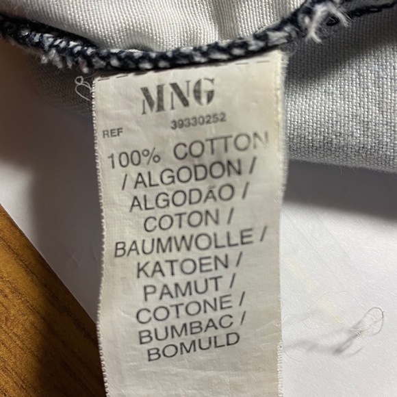 MNG Blue Jean Light Rinse Cuffed Denim Shorts USA8 - Picture 10 of 11